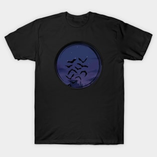 Bats in the city, at night T-Shirt